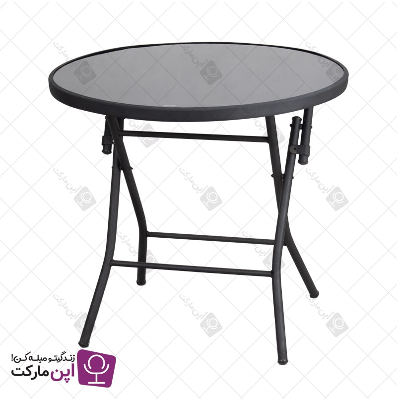 میز گرد تاشو فلزی